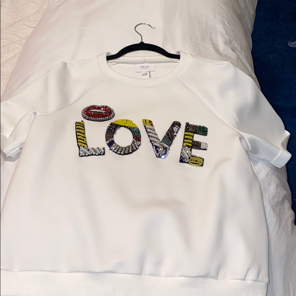 Grey Lab Love Tee